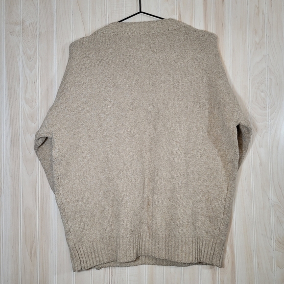SHEIN Cream Men's Knit Sweater Sz Lg - Picture 3 of 5